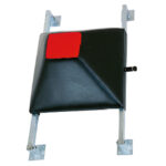 Wall kicking shield with adjustable height