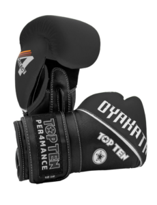 Leather boxing gloves